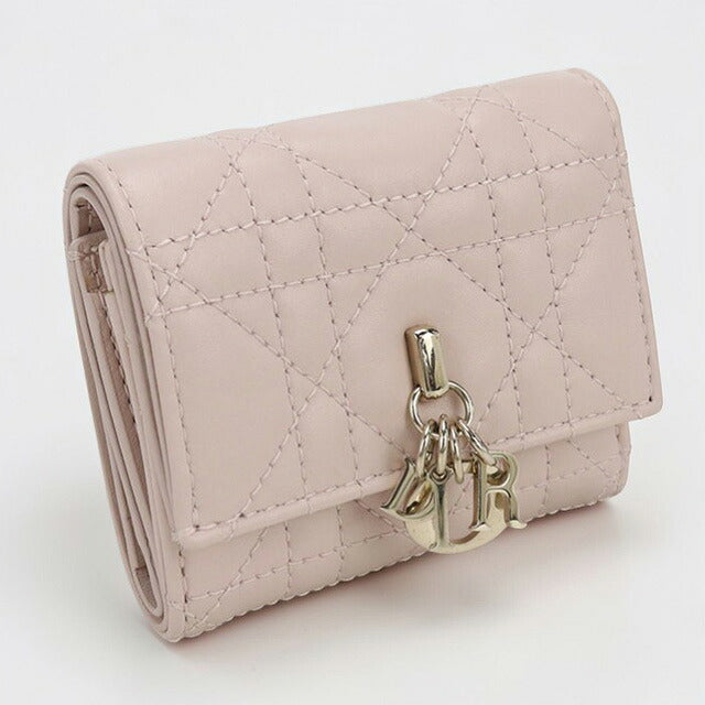 中古 ディオール 三つ折り財布 レディース ブランド Dior マイ ディオール ハイビスカス Lジップウォレット S6023ONMJ ピンク 財布 USDCD107093011