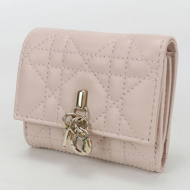 二手 Dior Trifold 钱包 女士品牌 Dior My Dior Hibiscus L 拉链钱包 S6023ONMJ 粉色钱包 USDCD107093011