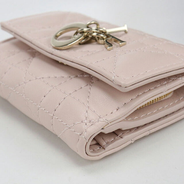 二手 Dior Trifold 钱包 女士品牌 Dior My Dior Hibiscus L 拉链钱包 S6023ONMJ 粉色钱包 USDCD107093011