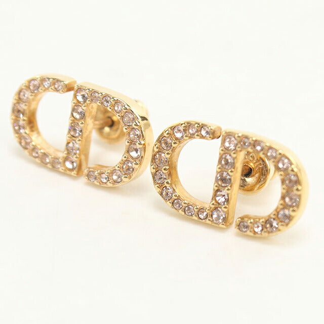 中古 ディオール ピアス レディース ブランド Dior Petit CD スタッド ゴールド アクセサリー USDCD107153011