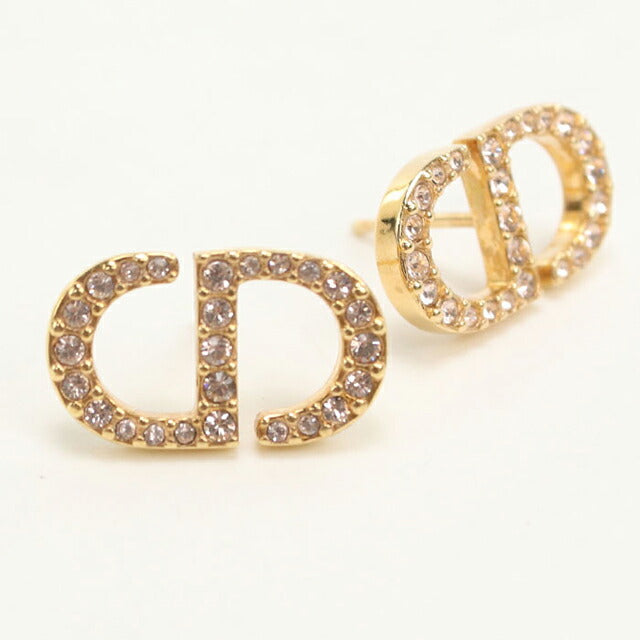 中古 ディオール ピアス レディース ブランド Dior Petit CD スタッド ゴールド アクセサリー USDCD107153011