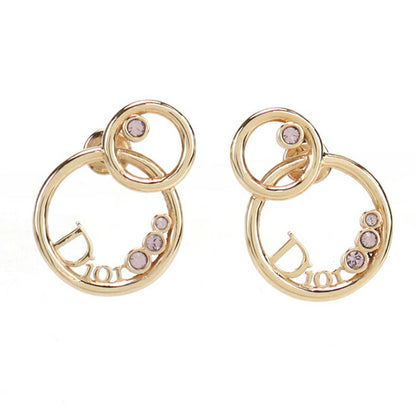 中古 ディオール ピアス レディース ブランド Dior ラインストーン ゴールド アクセサリー USDCD107154011