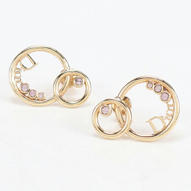中古 ディオール ピアス レディース ブランド Dior ラインストーン ゴールド アクセサリー USDCD107154011