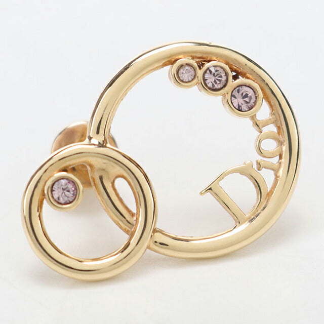 中古 ディオール ピアス レディース ブランド Dior ラインストーン ゴールド アクセサリー USDCD107154011