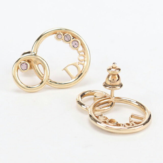 中古 ディオール ピアス レディース ブランド Dior ラインストーン ゴールド アクセサリー USDCD107154011