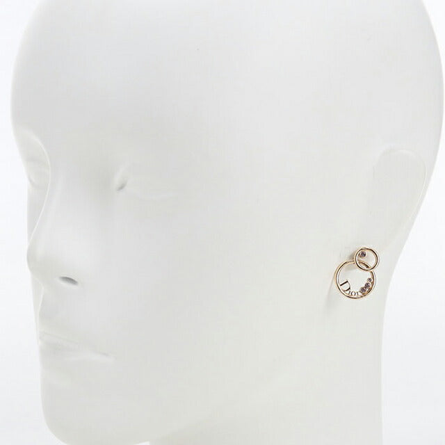 中古 ディオール ピアス レディース ブランド Dior ラインストーン ゴールド アクセサリー USDCD107154011
