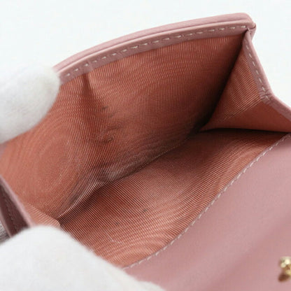 中古 ディオール 三つ折り財布 三折財布 レディース ブランド Dior レディディオール ロータス ウォレット S0181ONMJ ピンク 財布 USDCD107751011