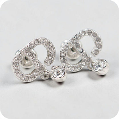 中古 ディオール ピアス レディース ブランド Dior プチCD シルバー アクセサリー USDCD107762011