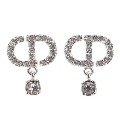 中古 ディオール ピアス レディース ブランド Dior プチCD シルバー アクセサリー USDCD107762011