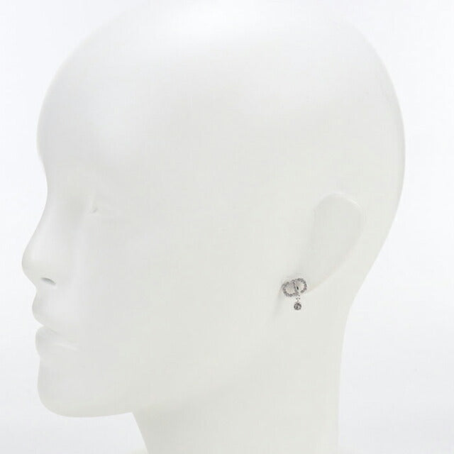 中古 ディオール ピアス レディース ブランド Dior プチCD シルバー