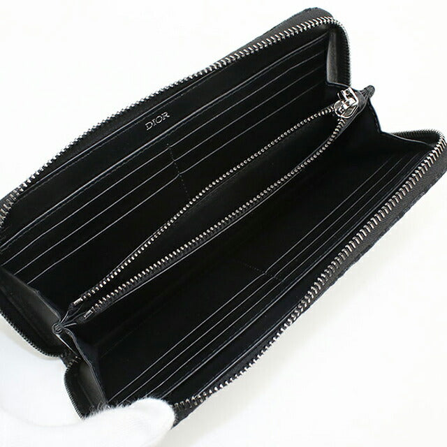 中古 ディオール 長財布ラウンドファスナー メンズ ブランド Dior