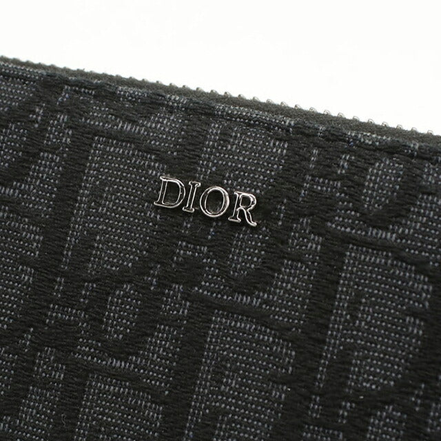 中古 ディオール 長財布ラウンドファスナー メンズ ブランド Dior