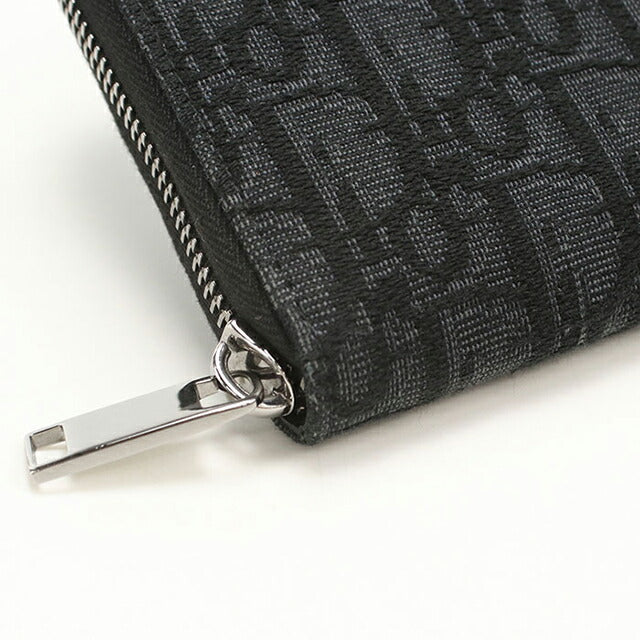 中古 ディオール 長財布ラウンドファスナー メンズ ブランド Dior