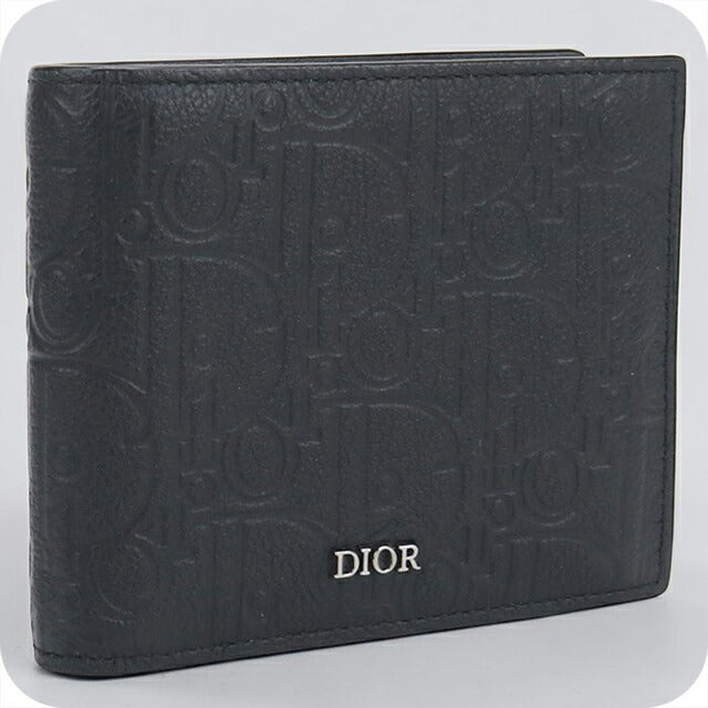 中古 ディオール 二つ折り財布 二折財布 メンズ ブランド Dior ディオール グラビティ ブラック 財布 USDCD108012011
