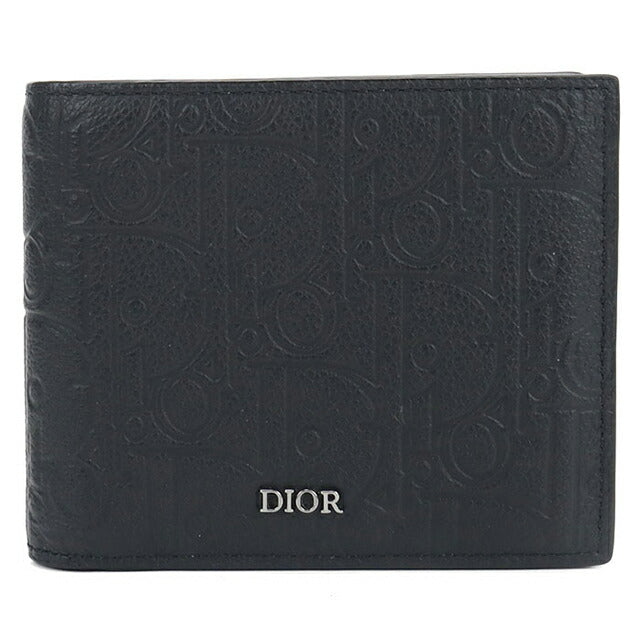 中古 ディオール 二つ折り財布 二折財布 メンズ ブランド Dior ディオール グラビティ ブラック 財布 USDCD108012011