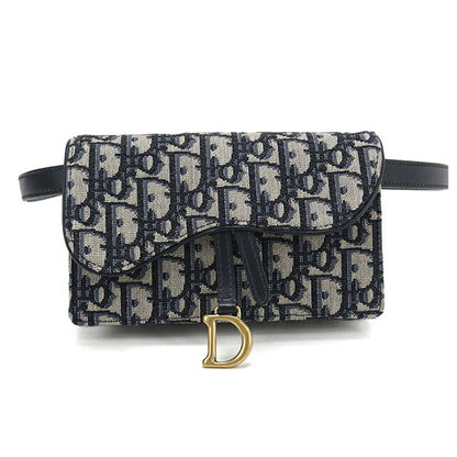 Used Dior body bag ladies brand Dior saddle belt pouch S5619CTZQ M928 navy USDCD108113011