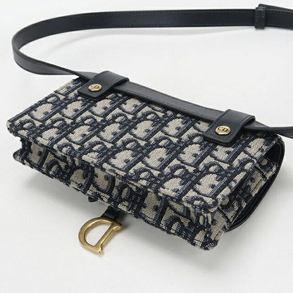 Used Dior body bag ladies brand Dior saddle belt pouch S5619CTZQ M928 navy USDCD108113011