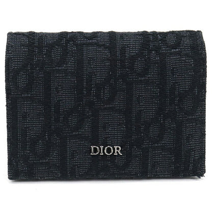 中古 ディオール 名刺入れ メンズ ブランド Dior ディオール オブリーク ビジネスカードホルダー ブラック 小物 USDCD108216011