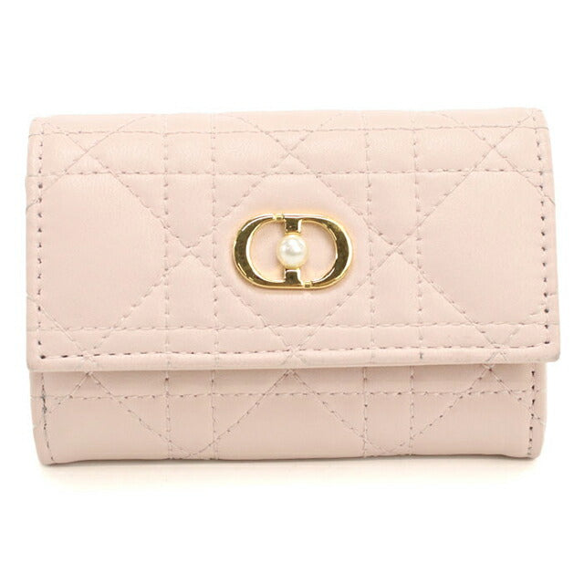 中古 ディオール 二つ折り財布 二折財布 レディース ブランド Dior ディオールジョリー グリシンウォレット ピンク 財布 USDCD108306011