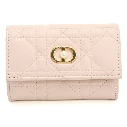 中古 ディオール 二つ折り財布 二折財布 レディース ブランド Dior ディオールジョリー グリシンウォレット ピンク 財布 USDCD108306011