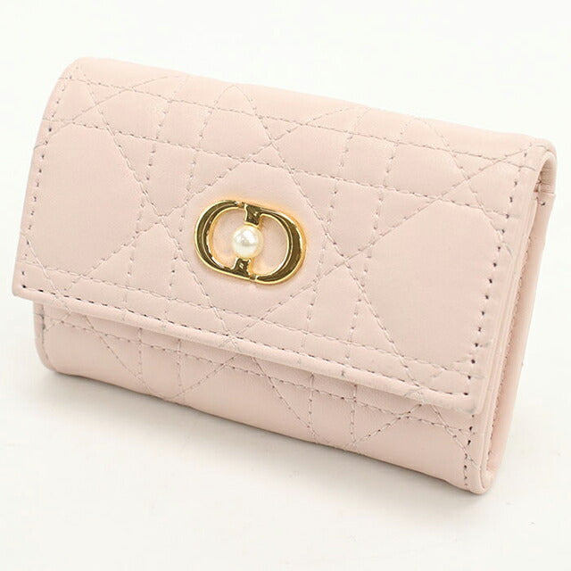 中古 ディオール 二つ折り財布 二折財布 レディース ブランド Dior ディオールジョリー グリシンウォレット ピンク 財布 USDCD108306011