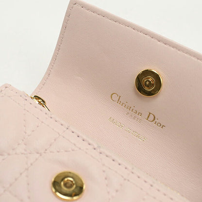 中古 ディオール 二つ折り財布 二折財布 レディース ブランド Dior ディオールジョリー グリシンウォレット ピンク 財布 USDCD108306011