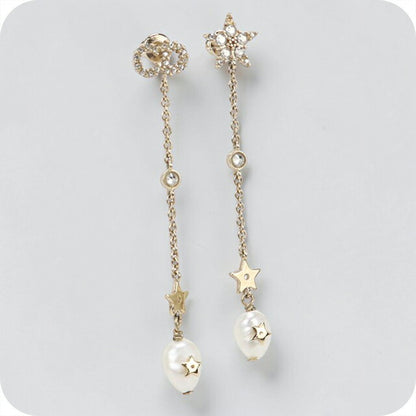 Used Dior earrings ladies brand Dior CD logo star gold accessories USDCD108734011