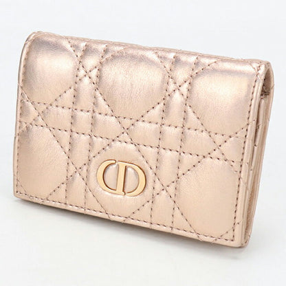 Used Dior Bifold Wallet Bifold Wallet Ladies Brand Dior Dior Caro Glycine Wallet Pink USDCD108827011
