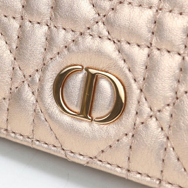 Dior キルティング 二つ折り財布 ピンク Dior ディオール レディディオール カナージュ グリシーヌ 二つ折り