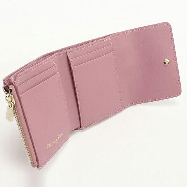 二手 Dior Trifold 钱包 Trifold 钱包 女士品牌 Dior Dior Caro 紫色 USDCD108938011