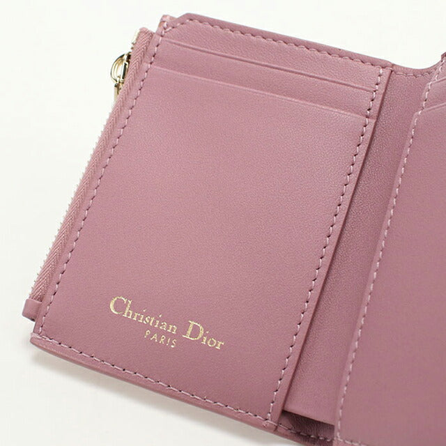 二手 Dior Trifold 钱包 Trifold 钱包 女士品牌 Dior Dior Caro 紫色 USDCD108938011