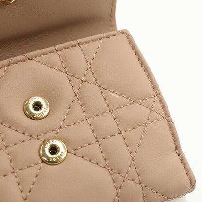 中古 ディオール 三つ折り財布 三折財布 レディース ブランド Dior ロータス ウォレット S0181ONMJ ベージュ USDCD109282011