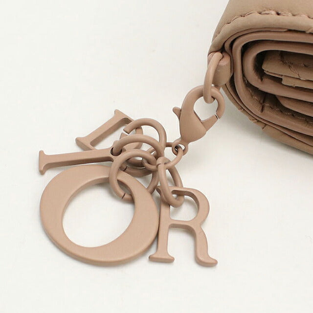 中古 ディオール 三つ折り財布 三折財布 レディース ブランド Dior ロータス ウォレット S0181ONMJ ベージュ USDCD109282011