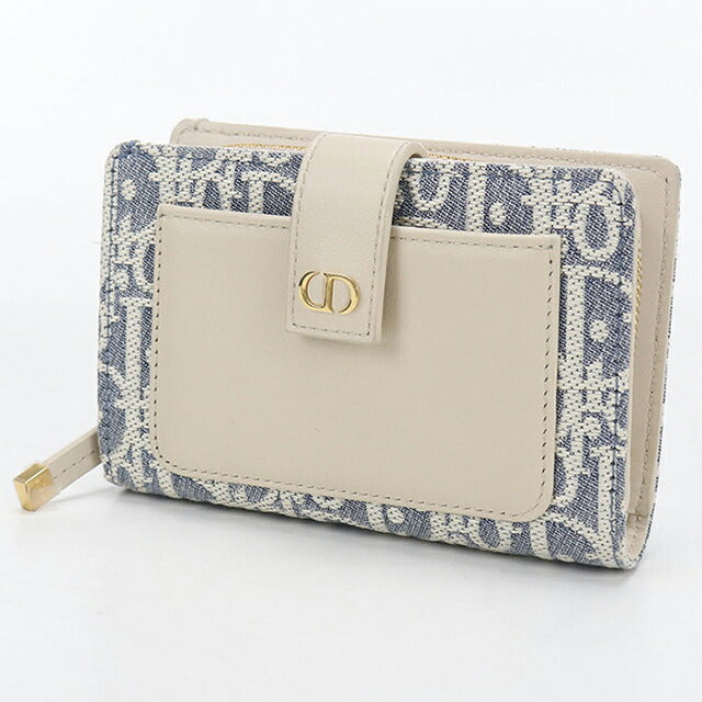 ディオール　財布　美品 中古 ディオール 二つ折り財布 二折財布 レディース ブランド Dior 30