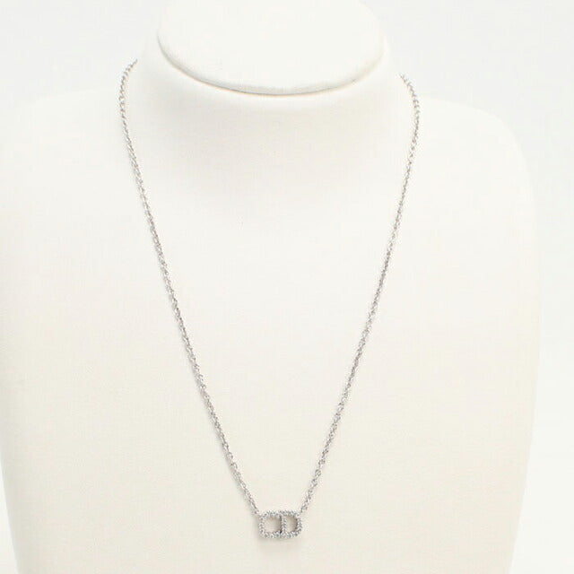 中古 ディオール ネックレス レディース ブランド Dior クレール ディー リュヌ ネックレス N3523WOMZI D009 シルバー アクセサリー USDCD109550011