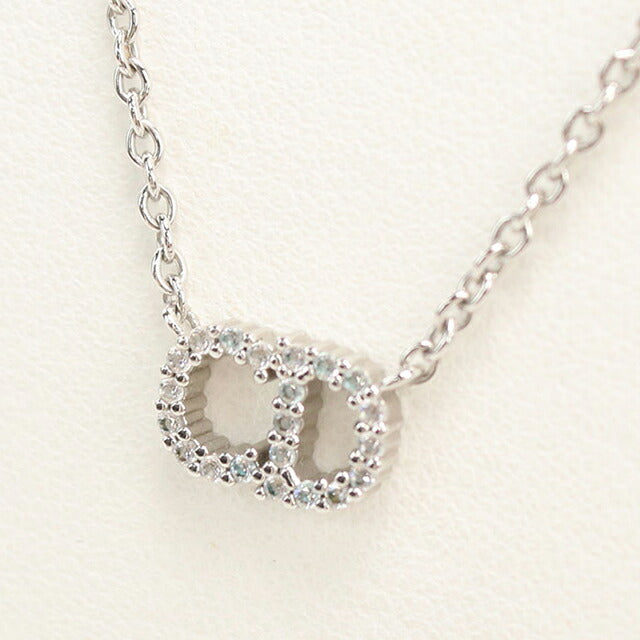 中古 ディオール ネックレス レディース ブランド Dior クレール ディー リュヌ ネックレス N3523WOMZI D009 シルバー アクセサリー USDCD109550011