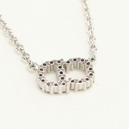 中古 ディオール ネックレス レディース ブランド Dior クレール ディー リュヌ ネックレス N3523WOMZI D009 シルバー アクセサリー USDCD109550011