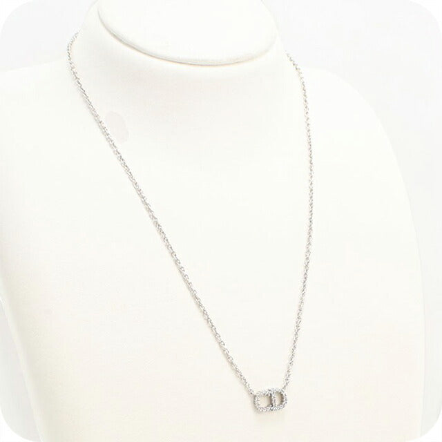 中古 ディオール ネックレス レディース ブランド Dior クレール ディー リュヌ ネックレス N3523WOMZI D009 シルバー アクセサリー USDCD109550011