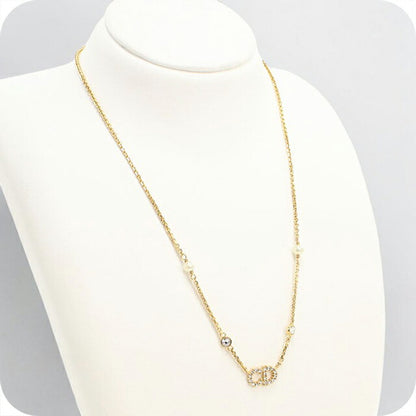 中古 ディオール ネックレス レディース ブランド Dior クレール ディー リュヌ ネックレス N3522WOMZI_D301 ゴールド アクセサリー USDCD110019011
