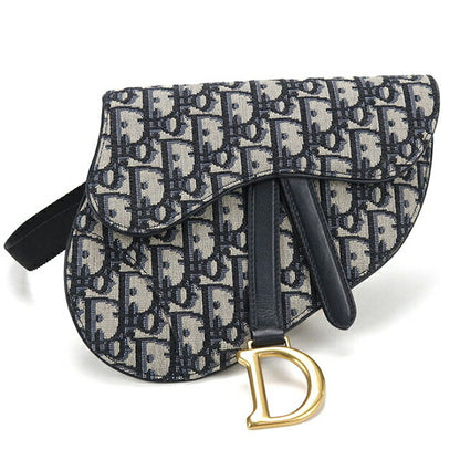Used Dior shoulder bag ladies brand Dior saddle belt bag navy USDCD110218011