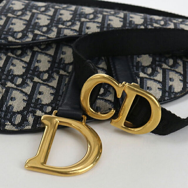 Used Dior shoulder bag ladies brand Dior saddle belt bag navy USDCD110218011