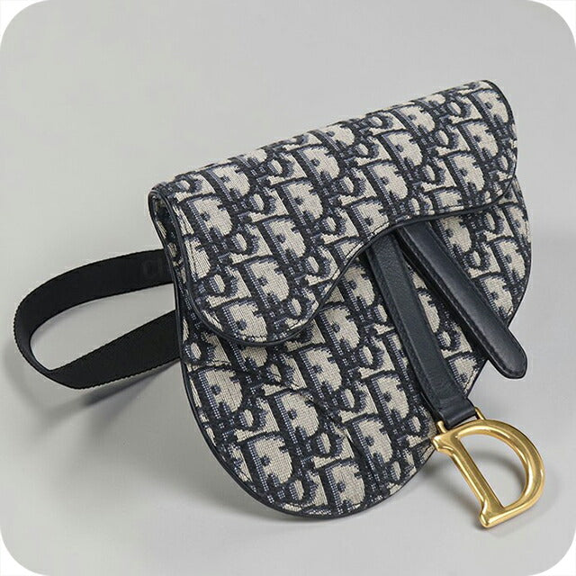Used Dior shoulder bag ladies brand Dior saddle belt bag navy USDCD110218011