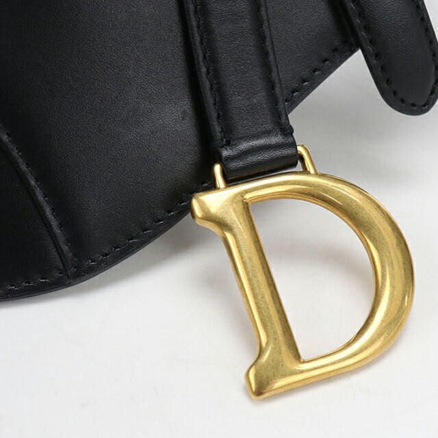 二手 Dior 身体包 女士品牌 Dior 马鞍皮带包 皮革 黑色 USDCD110222011