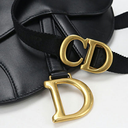 二手 Dior 身体包 女士品牌 Dior 马鞍皮带包 皮革 黑色 USDCD110222011