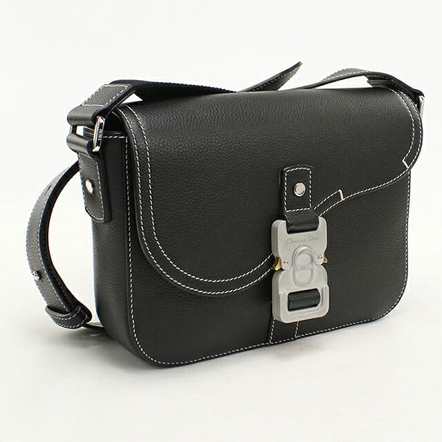 中古 ディオール 斜め掛け ショルダーバッグ メンズ ブランド Dior サドル メッセンジャーバッグスモール 1ADPO049YKK H00N ブラック USDCD110230011