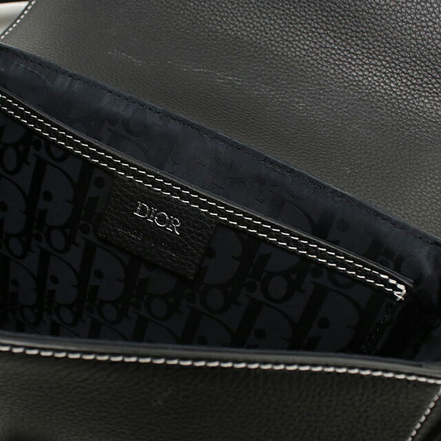 中古 ディオール 斜め掛け ショルダーバッグ メンズ ブランド Dior サドル メッセンジャーバッグスモール 1ADPO049YKK H00N ブラック USDCD110230011