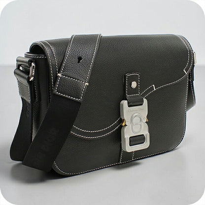 中古 ディオール 斜め掛け ショルダーバッグ メンズ ブランド Dior サドル メッセンジャーバッグスモール 1ADPO049YKK H00N ブラック USDCD110230011