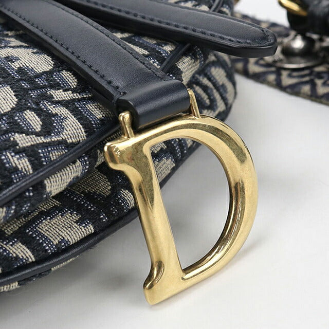 Used Dior shoulder bag ladies brand Dior saddle mini navy USDCD110231011