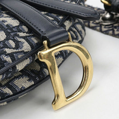 Used Dior shoulder bag ladies brand Dior saddle mini navy USDCD110231011