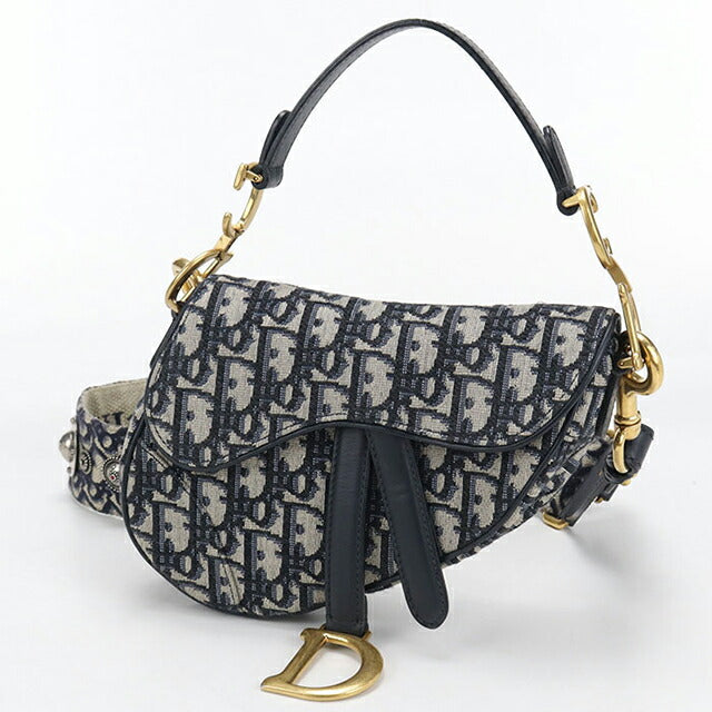 二手 Dior 单肩包 女士品牌 Dior 马鞍迷你 海军蓝 USDCD110232011